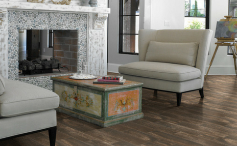 Bel Terra Wood look Tile in Living Room